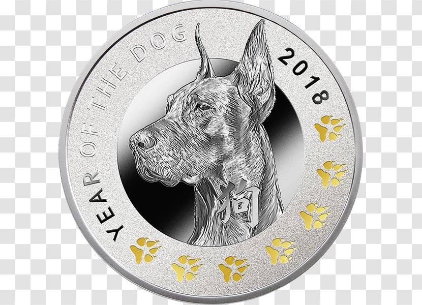 Dog Breed Silver Coin - Carnivoran Transparent PNG