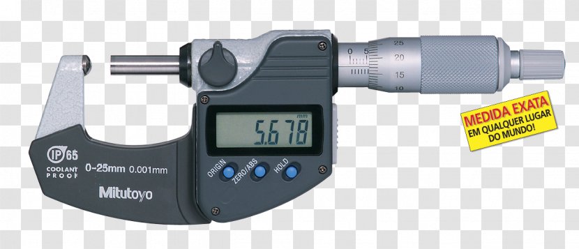 Micrometer Mitutoyo Measurement Calipers Accuracy And Precision - Tool Transparent PNG