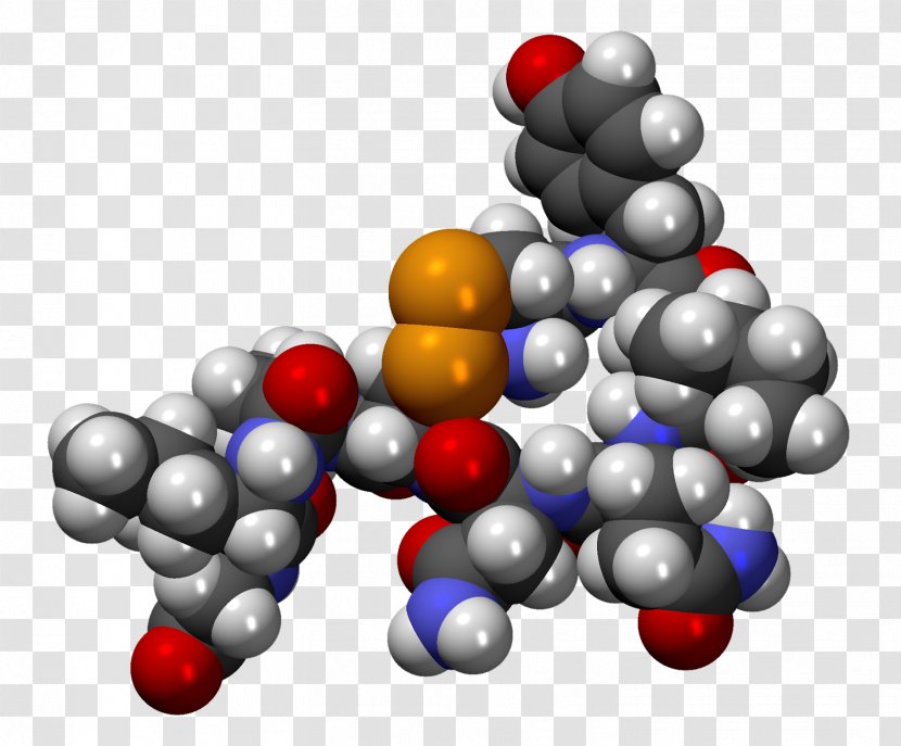 Oxytocin Molecule Hormone Molecular Mass Peptide - Love Chemistry Transparent PNG
