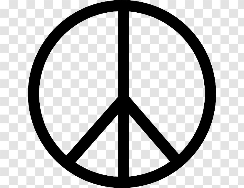 Peace Symbols Sign Clip Art - Campaign For Nuclear Disarmament - Symbol Transparent Images Transparent PNG