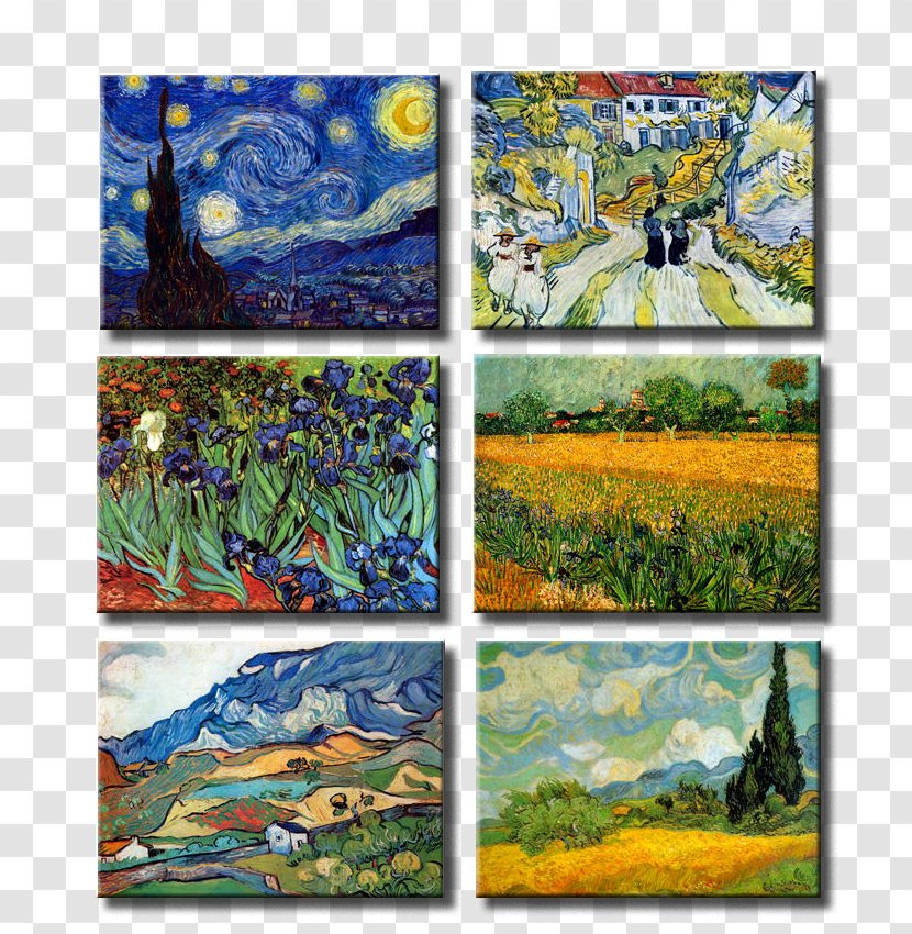 Alpilles The Starry Night Painting Modern Art - Vincent Van Gogh Transparent PNG