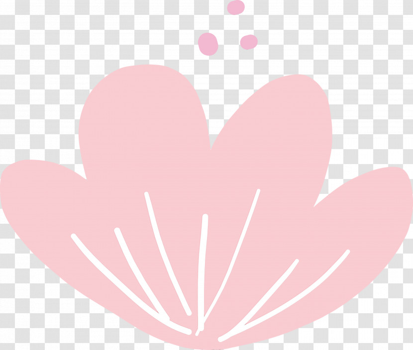 Petal Flower Heart Font M-095 Transparent PNG