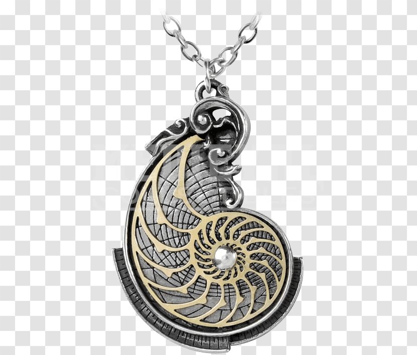 Golden Spiral Charms & Pendants Necklace Jewellery Ratio - Fashion Accessory Transparent PNG