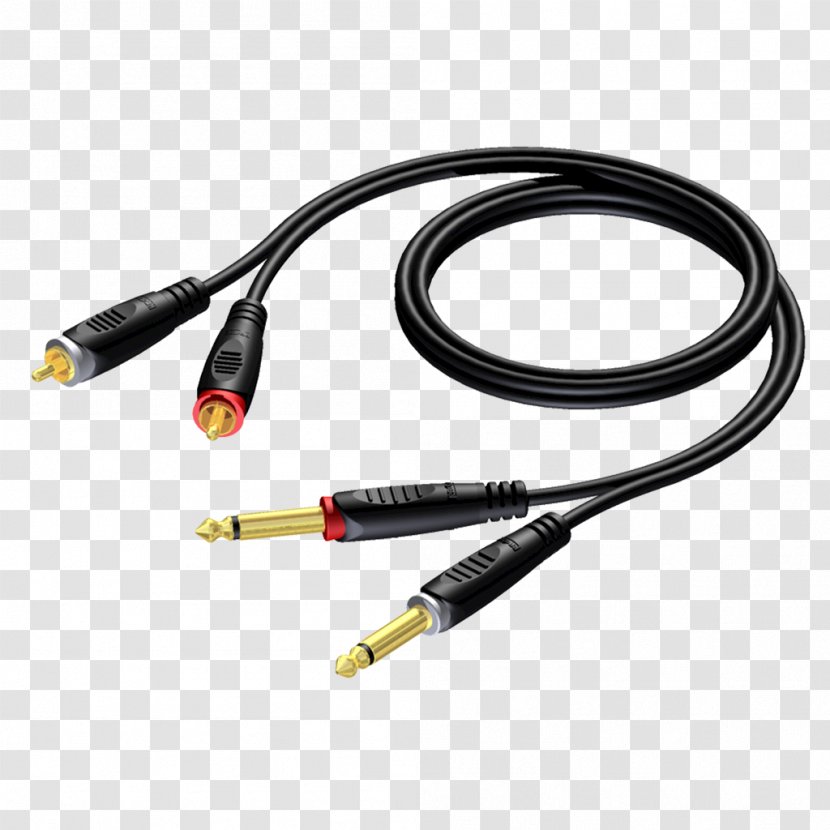 RCA Connector XLR Phone Electrical Cable Stereophonic Sound - Coolblue - Coaxial Transparent PNG