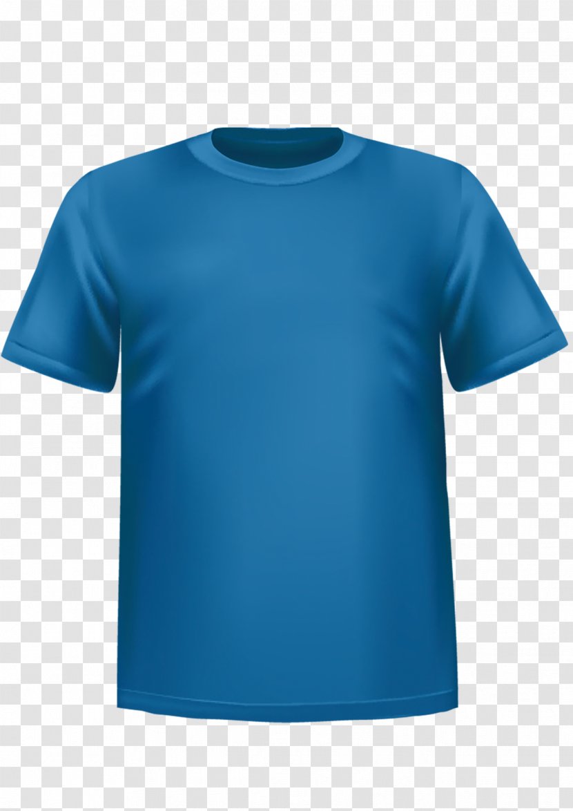 T-shirt Polo Shirt Clothing Crew Neck - Blue Design Transparent PNG