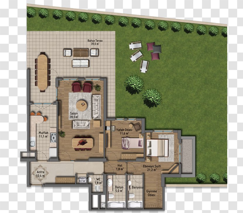 Floor Plan Apartment House Kế Hoạch Antepia - Home Transparent PNG