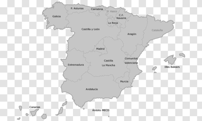 Basque Country Autonomous Communities Of Spain Andalusia Community Balearic Islands - City - Map Transparent PNG