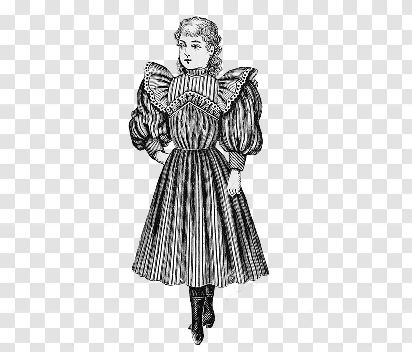 Victorian Era Fashion Children's Clothing - Frame - Period Costume Transparent PNG