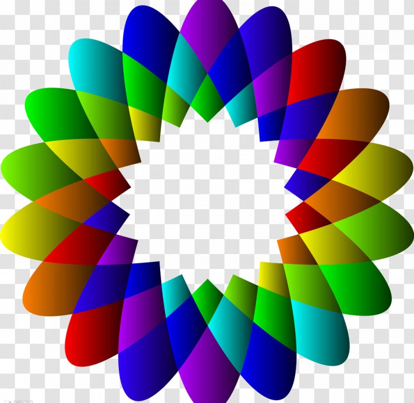 Color Circle Graphic Design - Symmetry - Colorful Geometric Transparent PNG