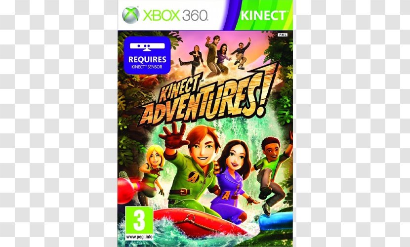 Kinect Adventures! Xbox 360 Minecraft Sports Transparent PNG
