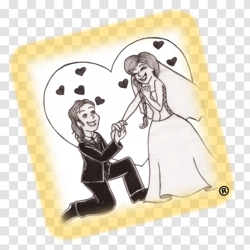 Marriage Attention Drawing Will - Flower - Noivos Transparent PNG