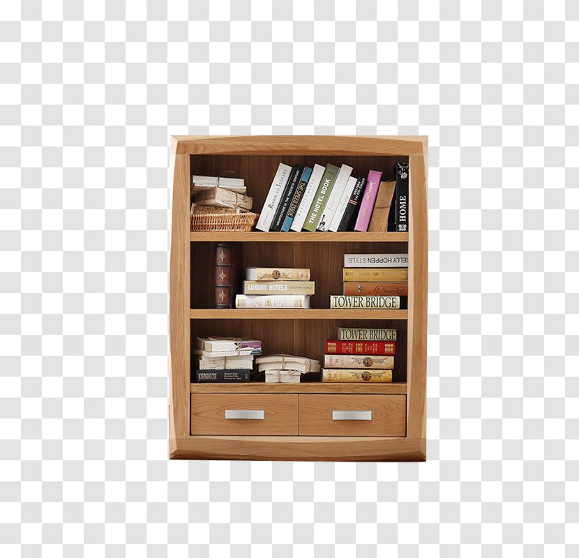 Bookcase Shelf Window Cabinetry - Drawer - Full Dwarf Oak Bookshelf Transparent PNG