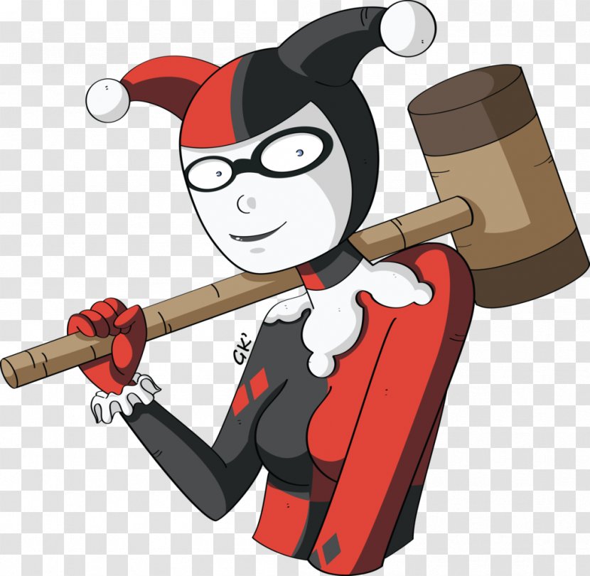 Clip Art Illustration Product Character Fiction - Flower - Harley Quinn Hammer Transparent PNG