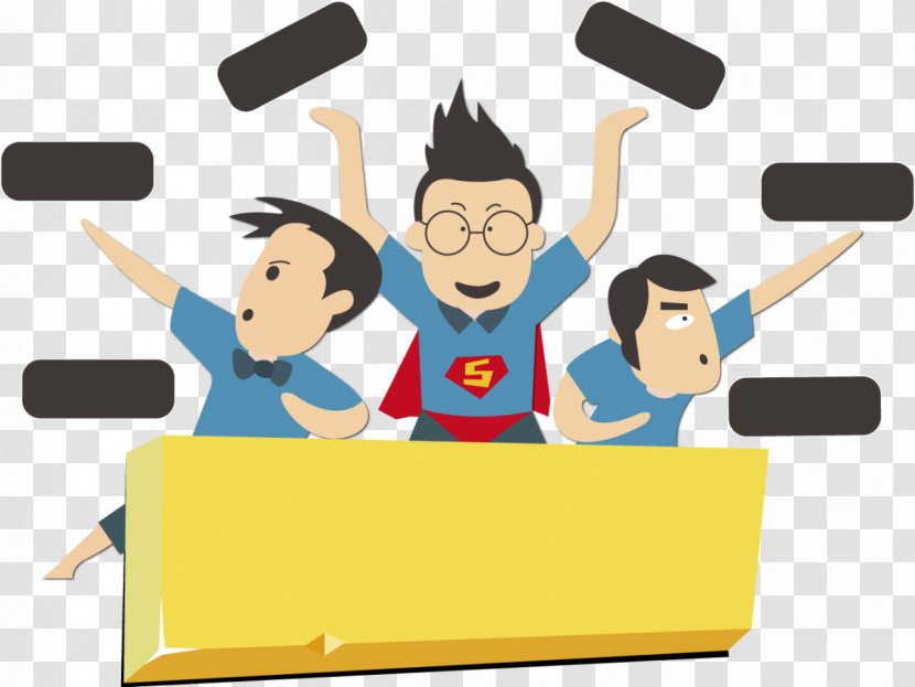 Download Illustration - Teacher - Superman Cartoon Material Transparent PNG