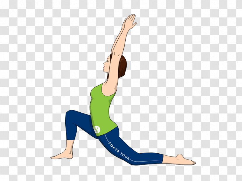 Yoga Physical Exercise Fitness Lunge Stretching - Watercolor Transparent PNG