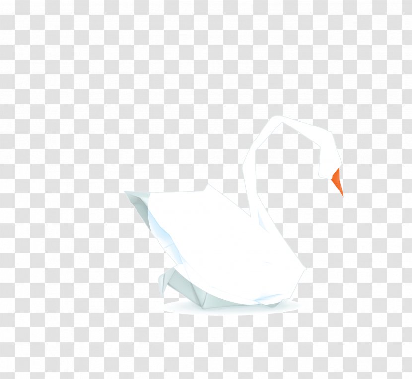 Pattern - Triangle - Vector White Origami Art Swan Transparent PNG