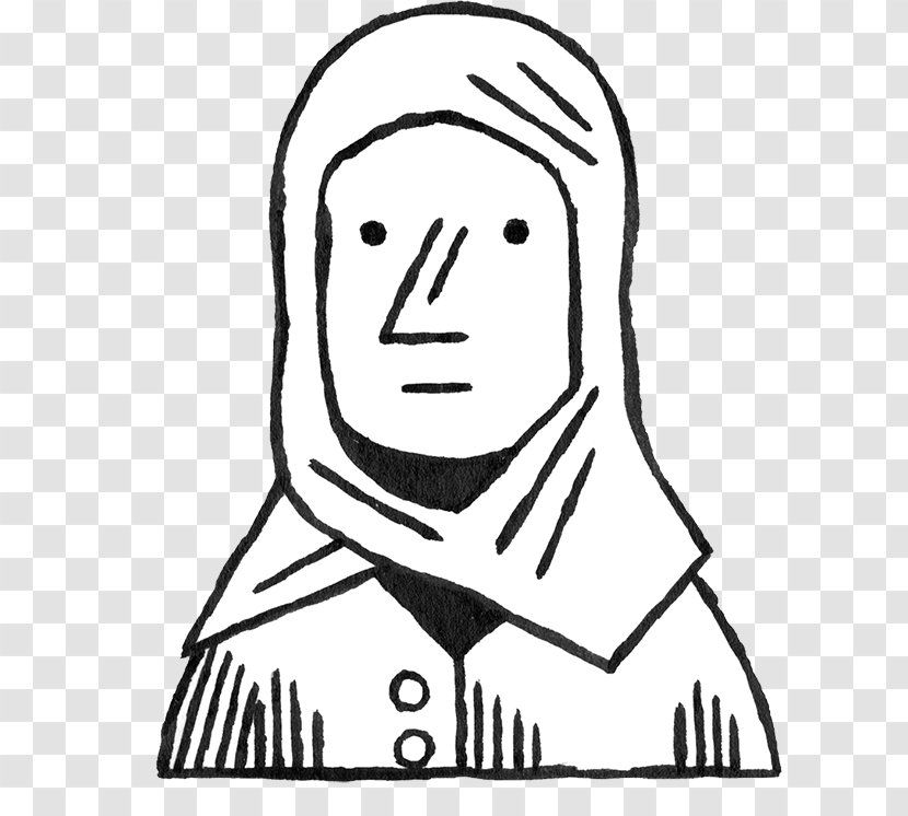 Facial Hair Drawing Line Art Clip - Neck - Couple Islam Transparent PNG