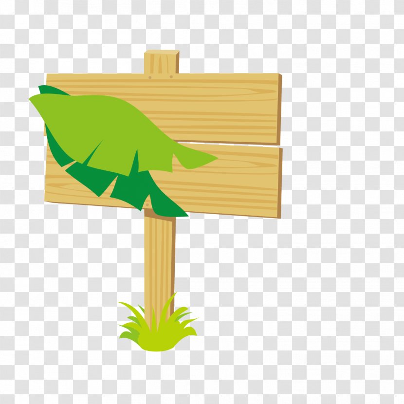 Wood Euclidean Vector Icon - Leaf - Wooden Signboard Transparent PNG