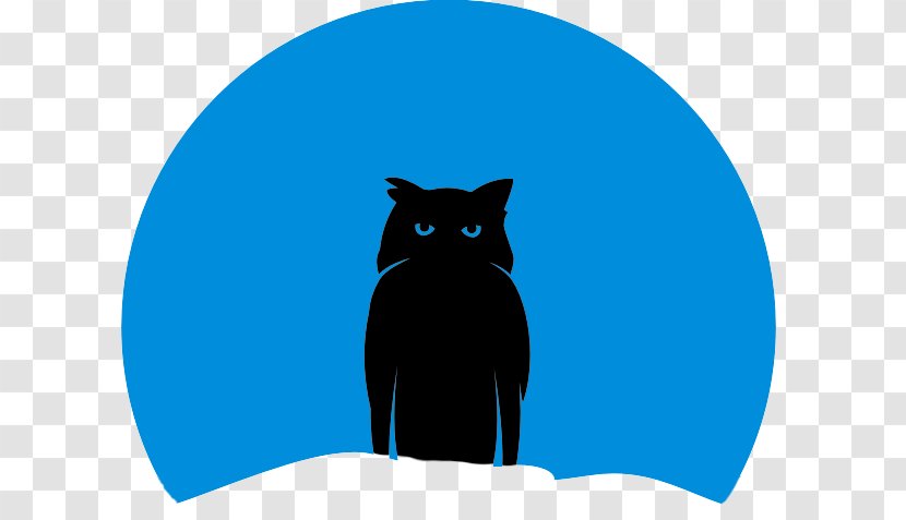 Whiskers Cat Snout Silhouette - Carnivoran - Night Owl Transparent PNG