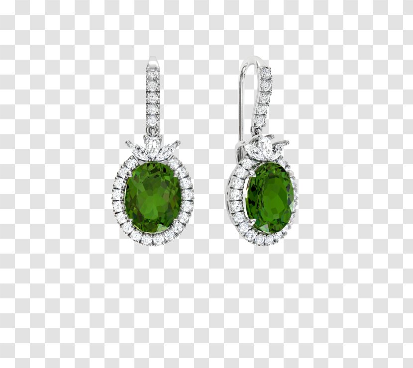 Emerald Earring Jewellery Diamond Tanzanite - Fashion Accessory - Tapered Circle Transparent PNG