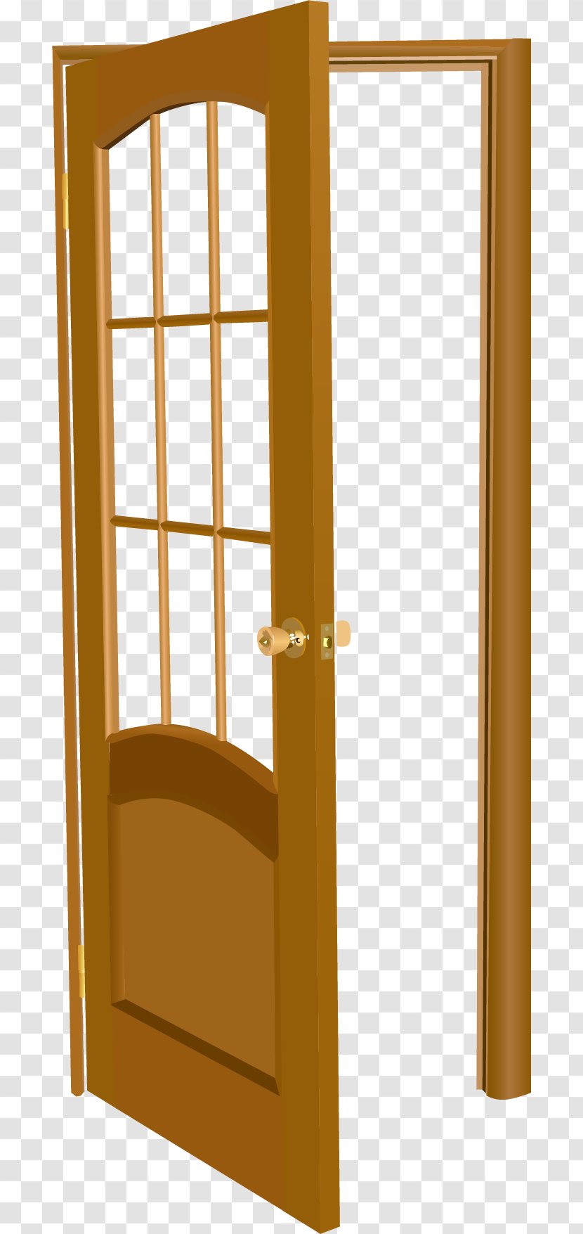 Table Door Window Illustration - Vector Painted Open Transparent PNG
