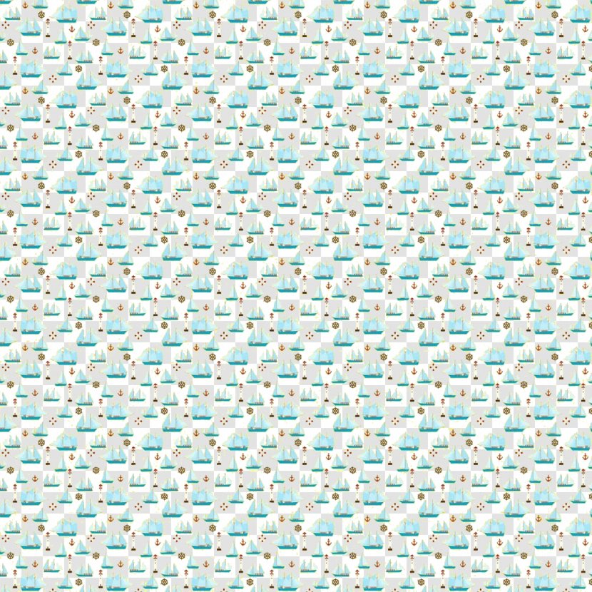 Turquoise Textile Pattern - Azure - Sailing Background Transparent PNG