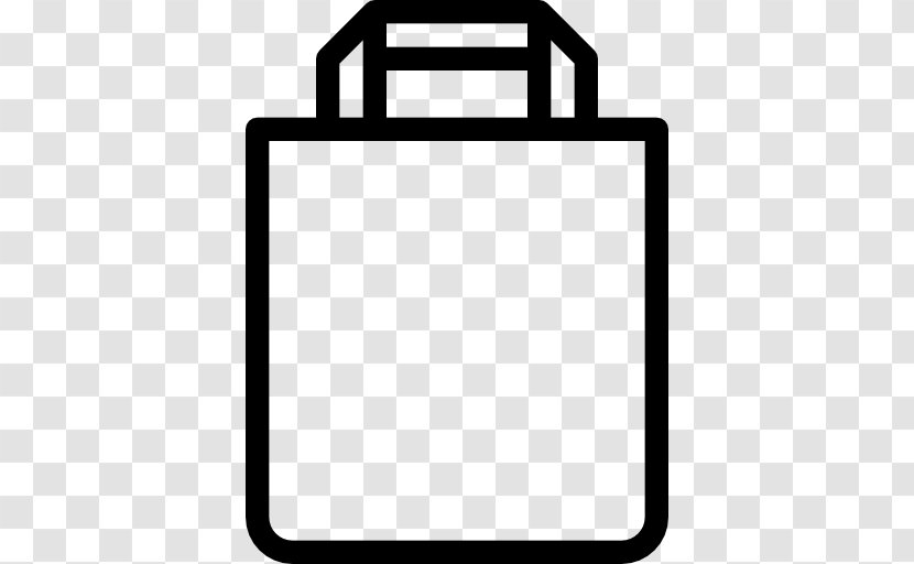 Black And White Rectangle - Paper Bag Transparent PNG