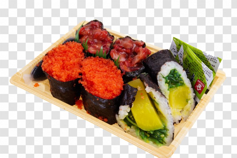Sushi California Roll Gimbap Japanese Cuisine - Snack Transparent PNG