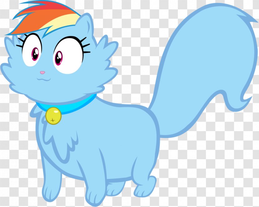 Kitten Whiskers Rainbow Dash Cat Pony - Watercolor Transparent PNG