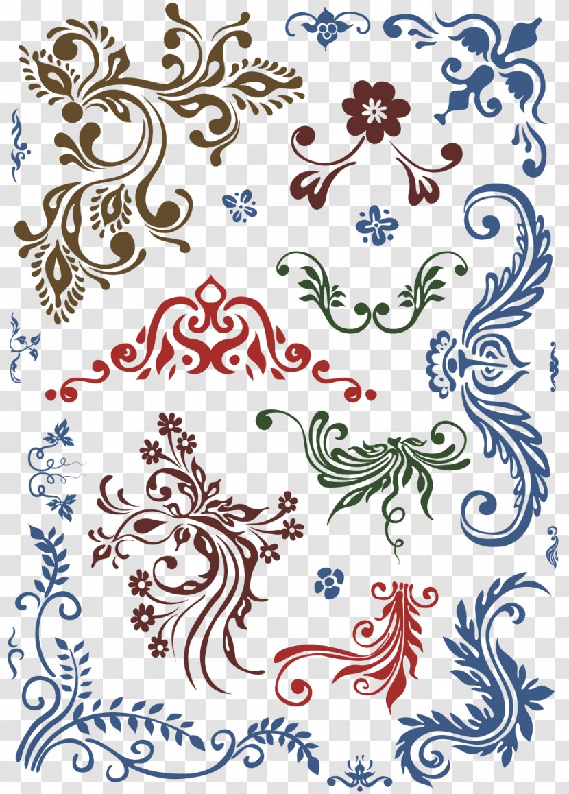 Floral Design Flower Drawing - European Retro Pattern Transparent PNG