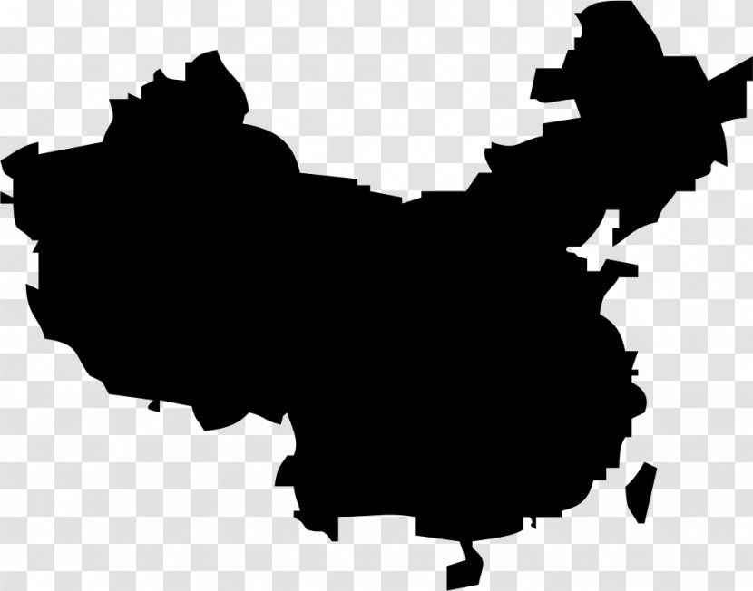 China Vector Graphics Map Clip Art Illustration - Monochrome Photography Transparent PNG