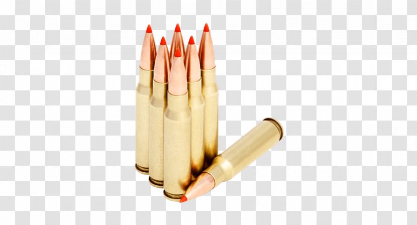 Ammunition Full Metal Jacket Bullet .308 Winchester Repeating Arms Company - Watercolor Transparent PNG