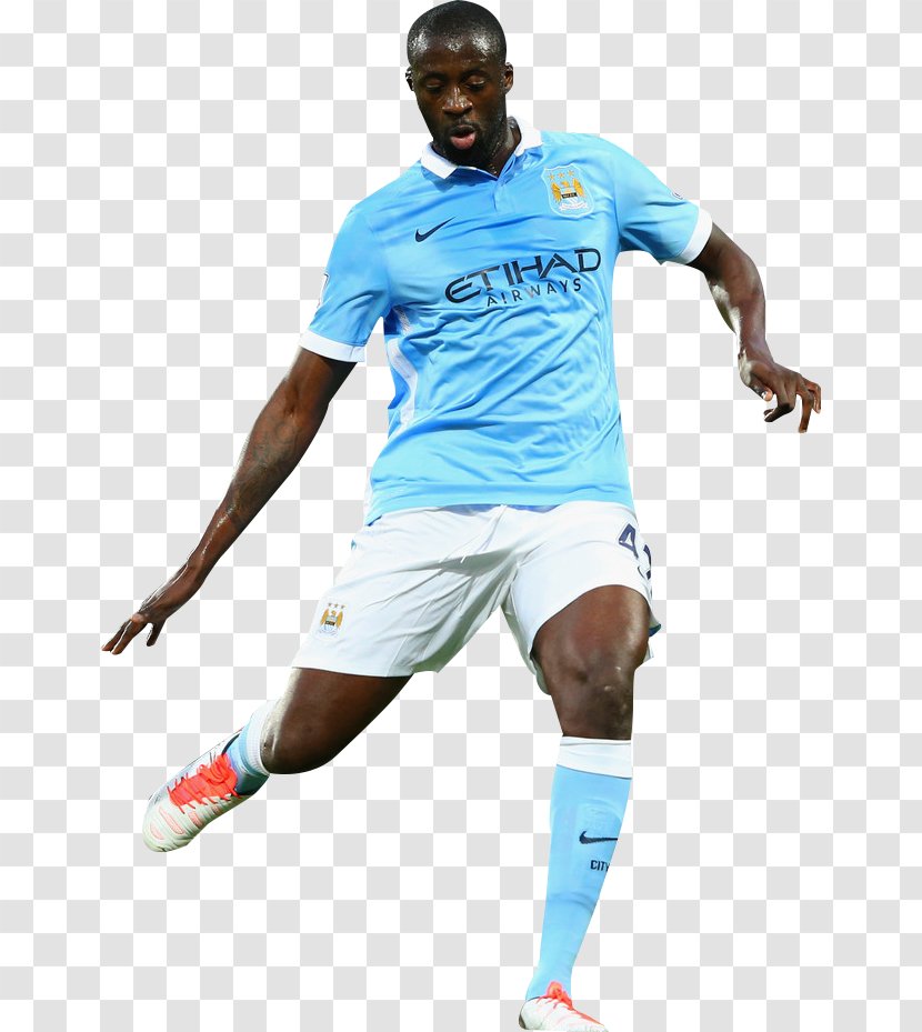 Yaya Touré Manchester City F.C. Jersey Football Player - Team Sport Transparent PNG
