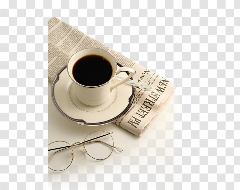 Coffeemaker French Press Espresso Machine Newspaper - Drinkware - Mug Transparent PNG