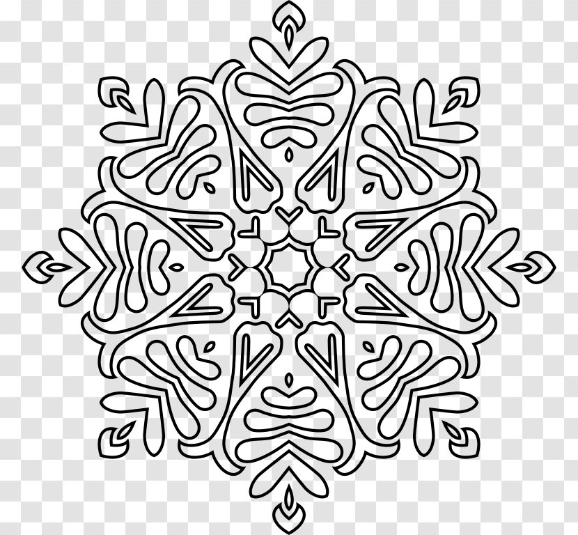 Line Art Ornament Clip - Symmetry - Abstract Transparent PNG