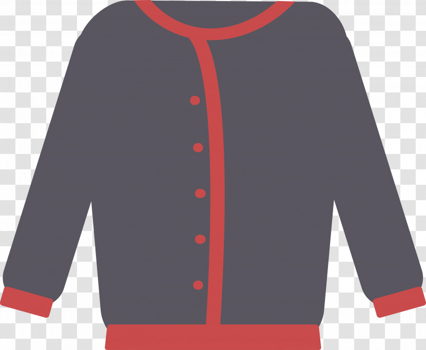 Sleeve Jacket Sweater Red Uniform Transparent PNG