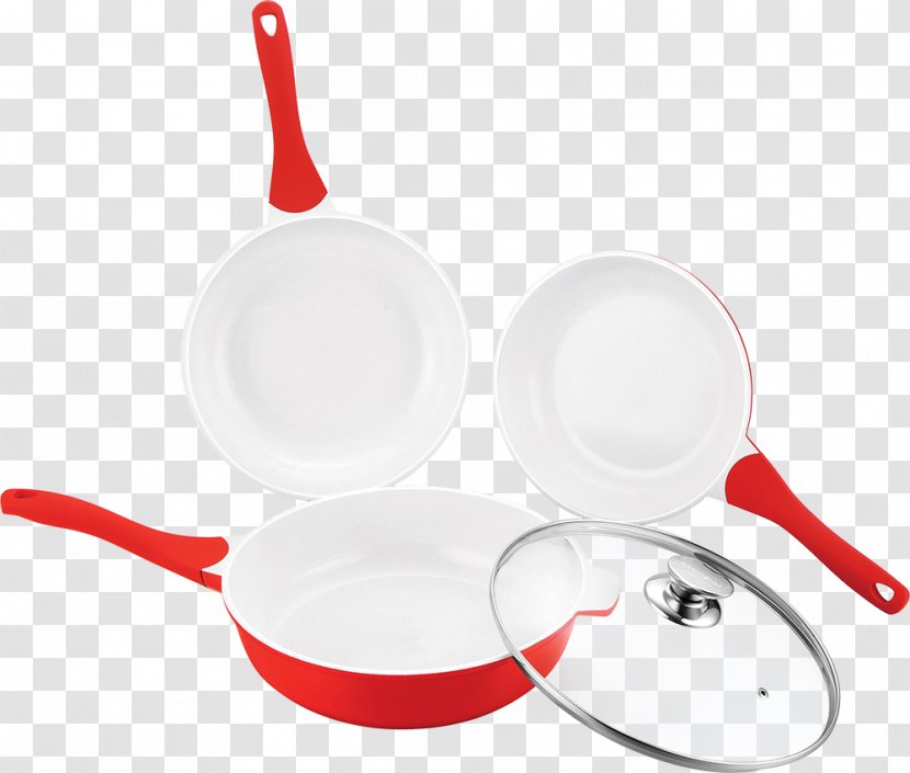 Frying Pan Ceramic Spoon Lid Cookware - Dishware Transparent PNG