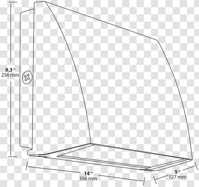 Drawing Furniture White Angle - Area - Cool Line Transparent PNG