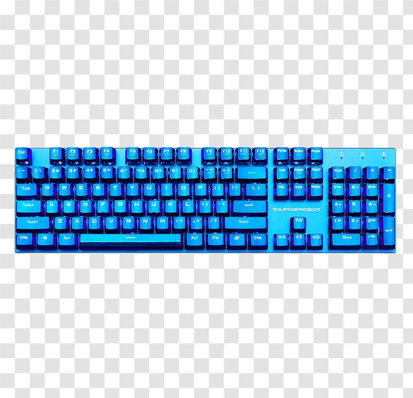 Computer Keyboard Mouse SteelSeries USB Layout - Blue Transparent PNG