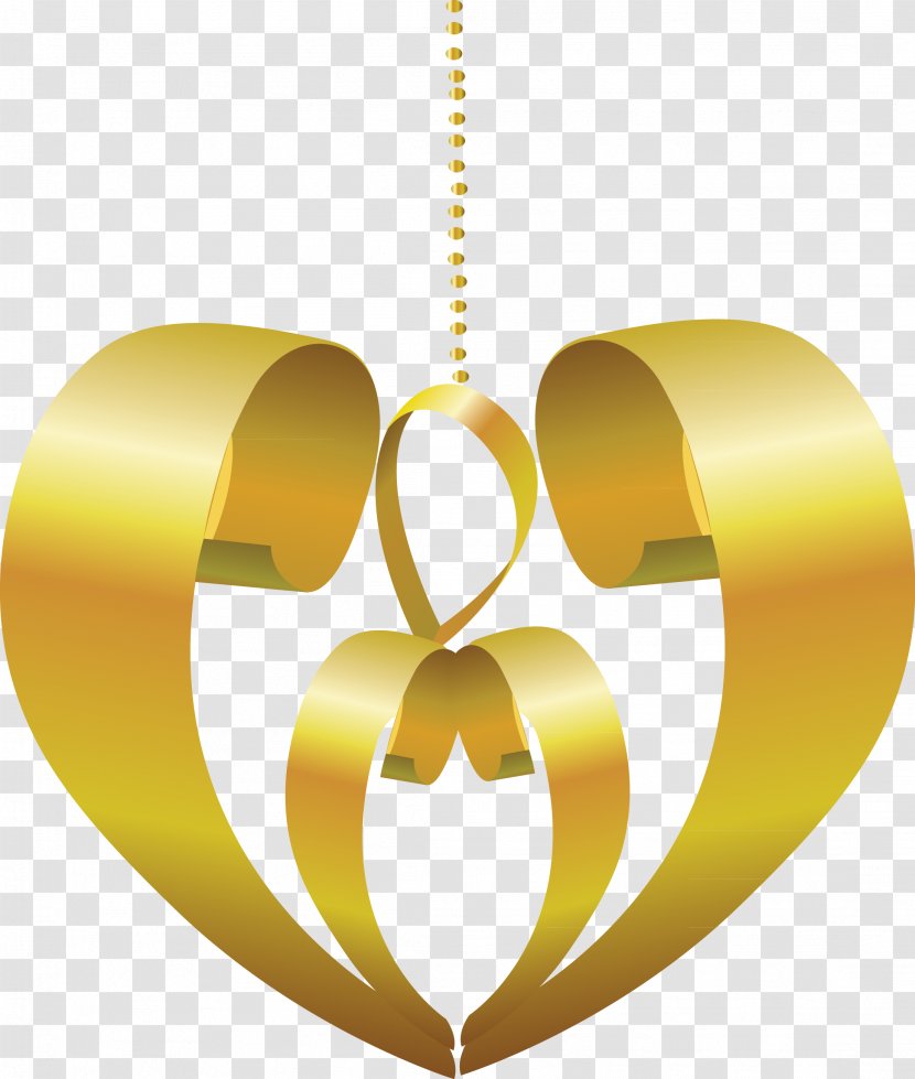 Heart Clip Art - Love - Gold Transparent PNG