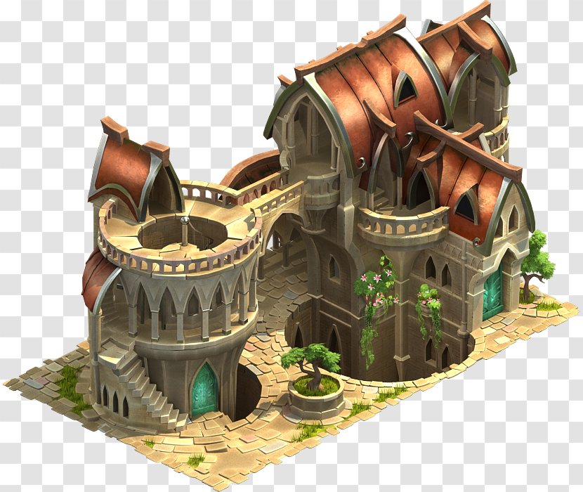 Cartoon Castle - Animation - Landscape Transparent PNG