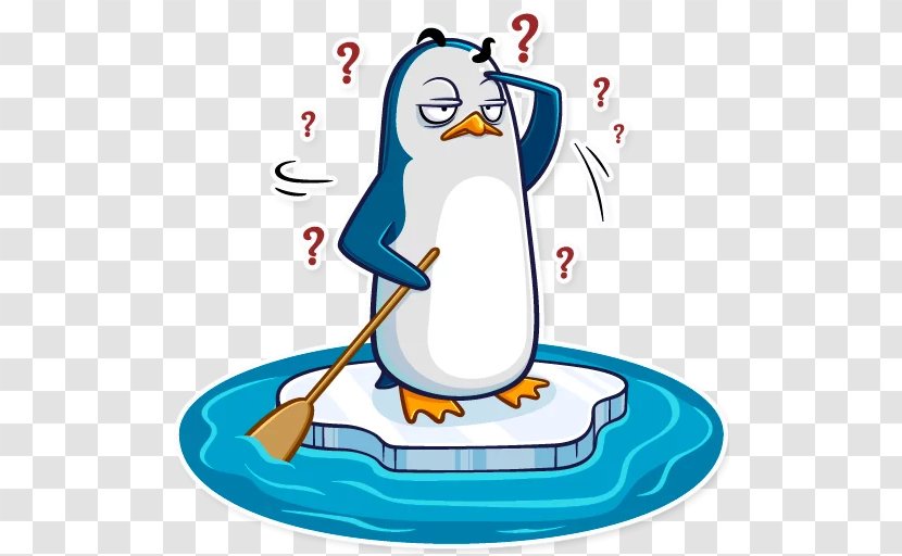 Penguin Sticker Telegram Clip Art Google Allo - Vertebrate Transparent PNG