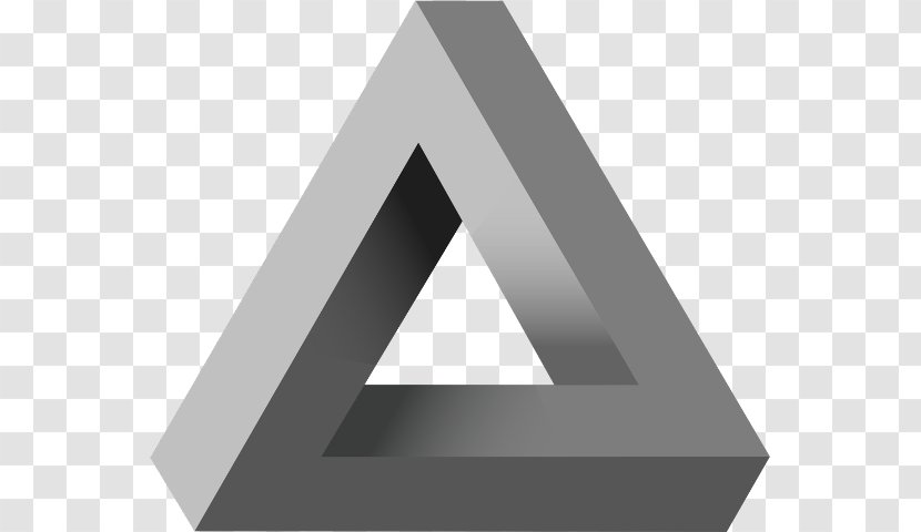 Penrose Triangle Tiling Stairs Geometry - Impossible Object Transparent PNG