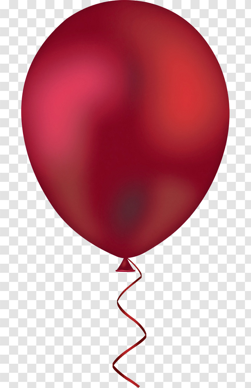 Red Balloon Heart Party Supply Transparent PNG