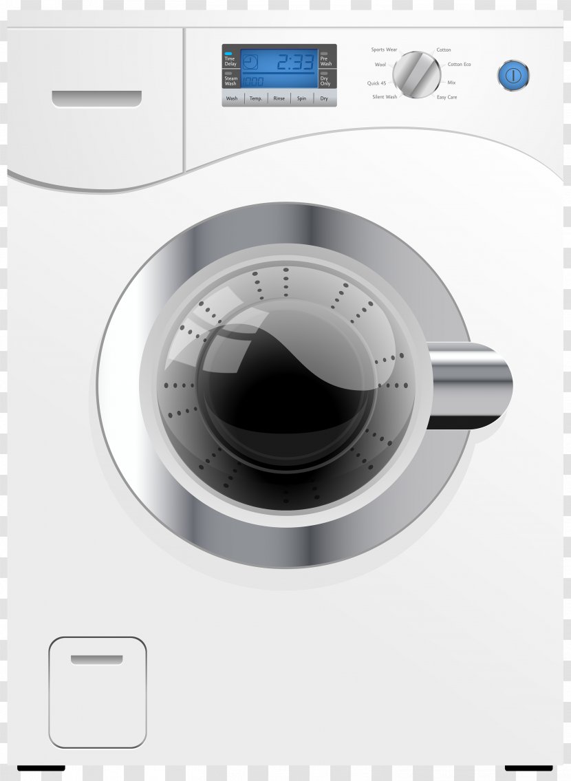 Washing Machines Home Appliance Clothes Dryer Clip Art - Zanussi - Machine Transparent PNG