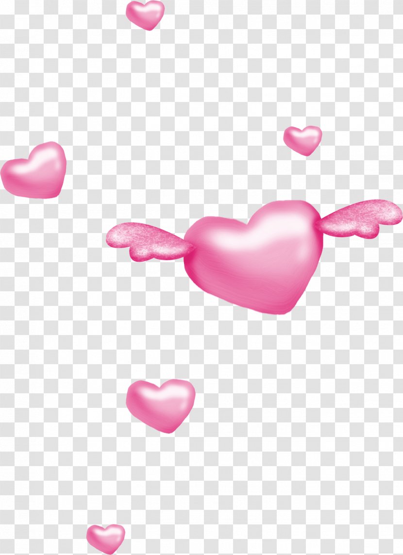 Pink Rendering - Flower - Heart Wings Transparent PNG
