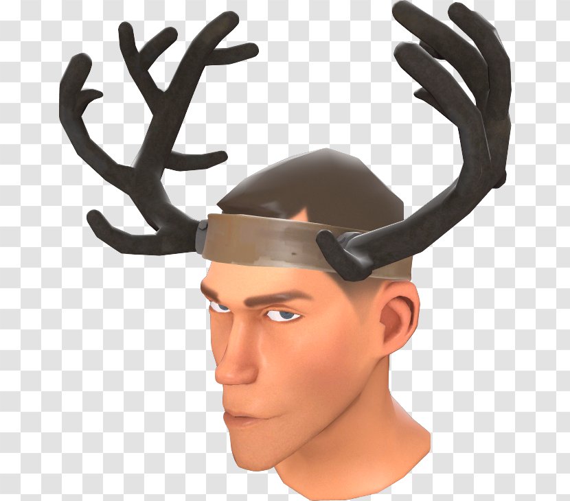 Reindeer Glasses Nose Goggles - Forehead Transparent PNG