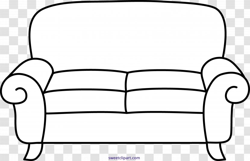 Couch Chair Furniture Clip Art - Frame - Sofa Transparent PNG