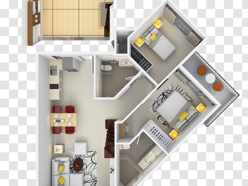 Bedroom Television Floor Plan - Suite Transparent PNG