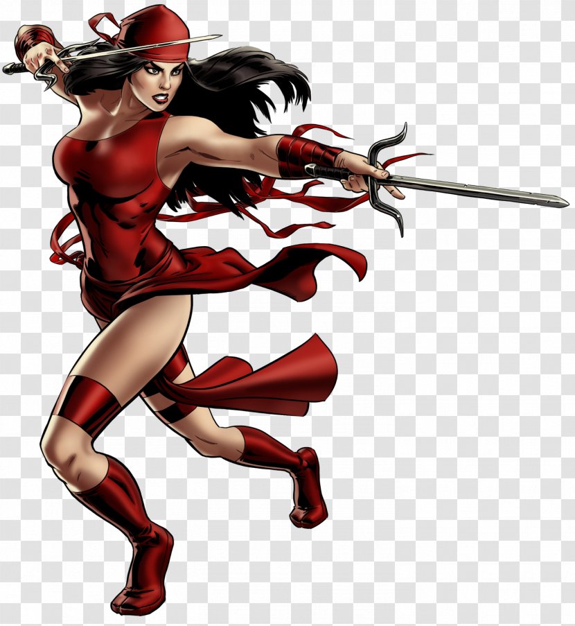 Elektra Daredevil Punisher Marvel: Avengers Alliance Marvel Universe - Tree - Charlie Cox Transparent PNG